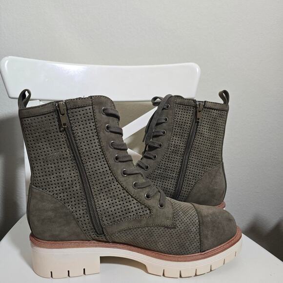Mia haven combat boot olive - Picture 3 of 5